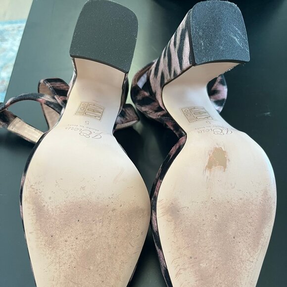 J. Crew Harlow ankle strap pumps velvet leopard - Picture 8 of 8